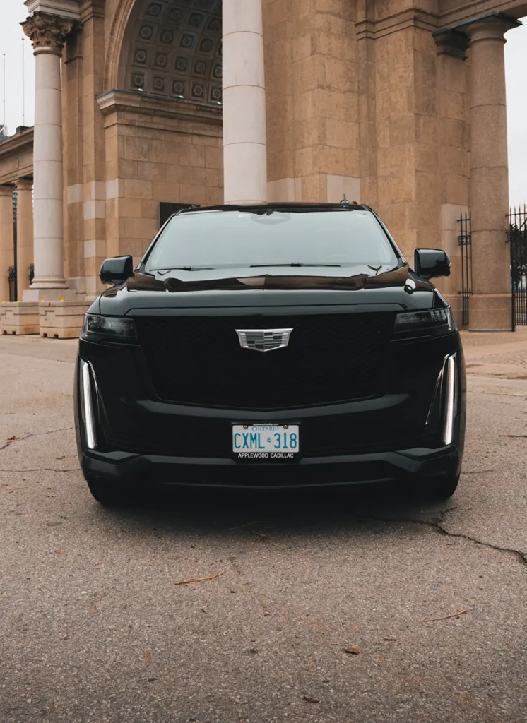 black corporate limo