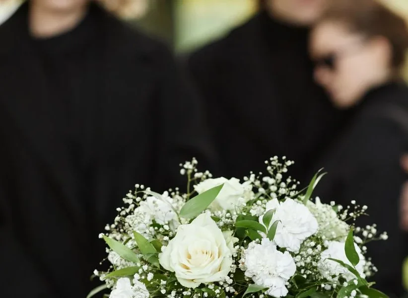 black funeral limo service